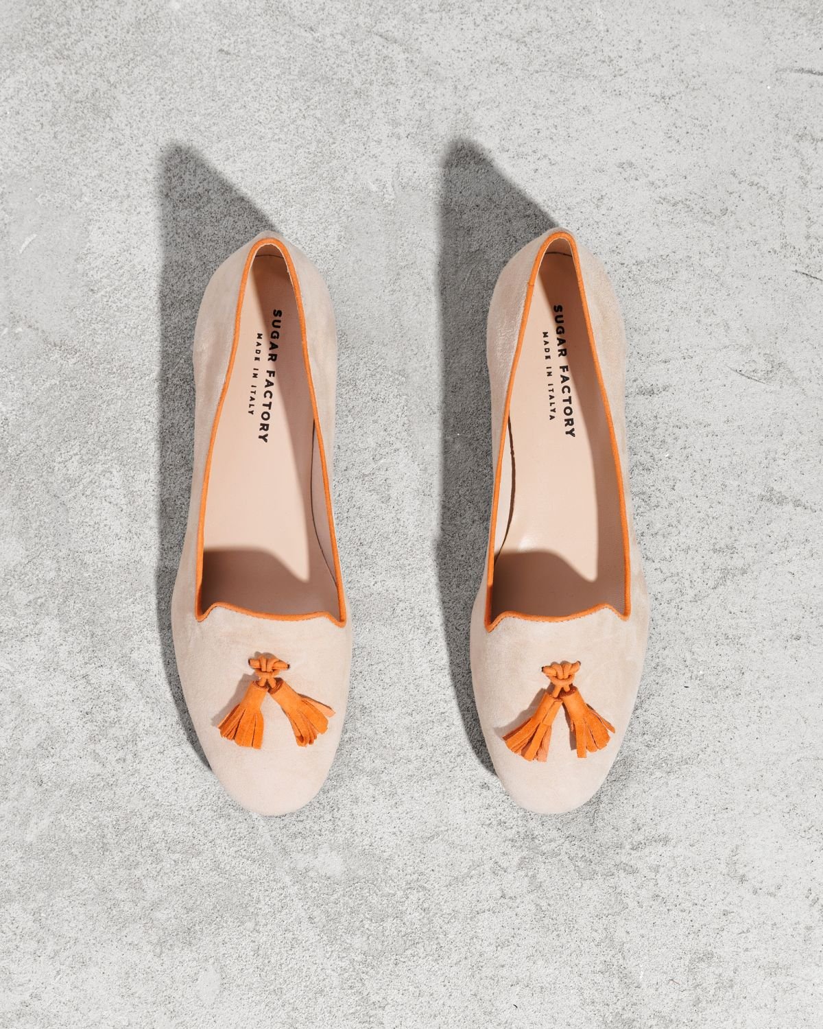 Светло-бежевые замшевые лоферы - Image 2 of 5