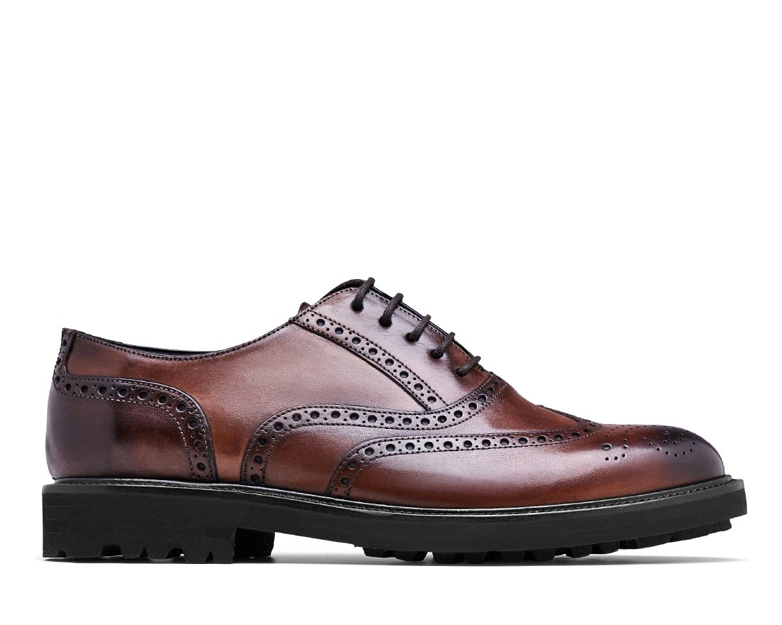 Коричневые кожаные оксфорды - Main image