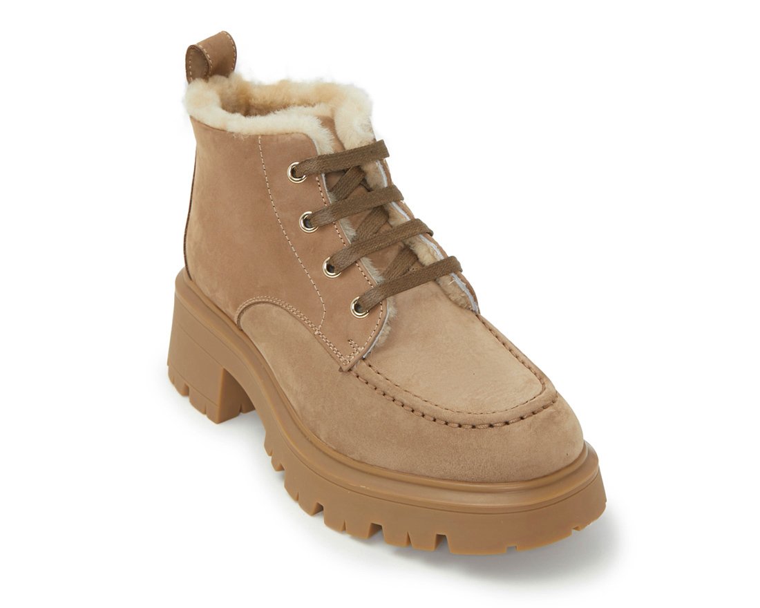 Зимние бежевые замшевые ботинки - Image 2 of 6