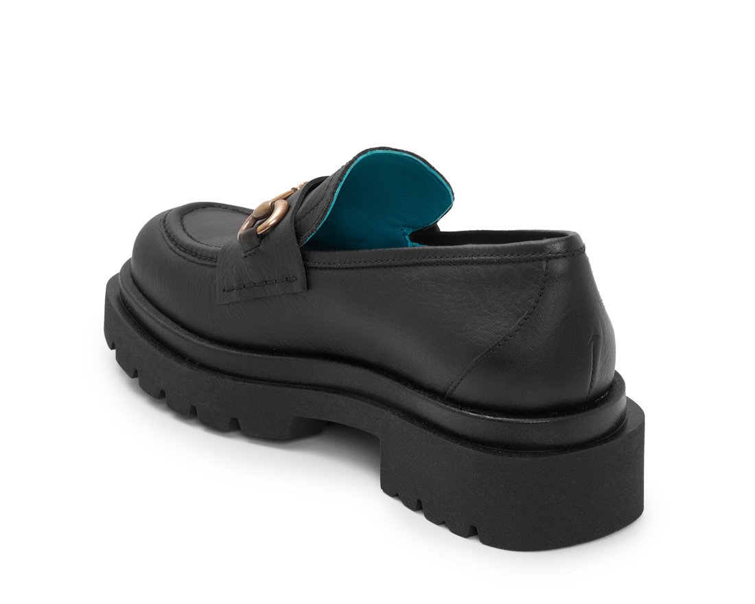 Черные кожаные лоферы - Image 3 of 5