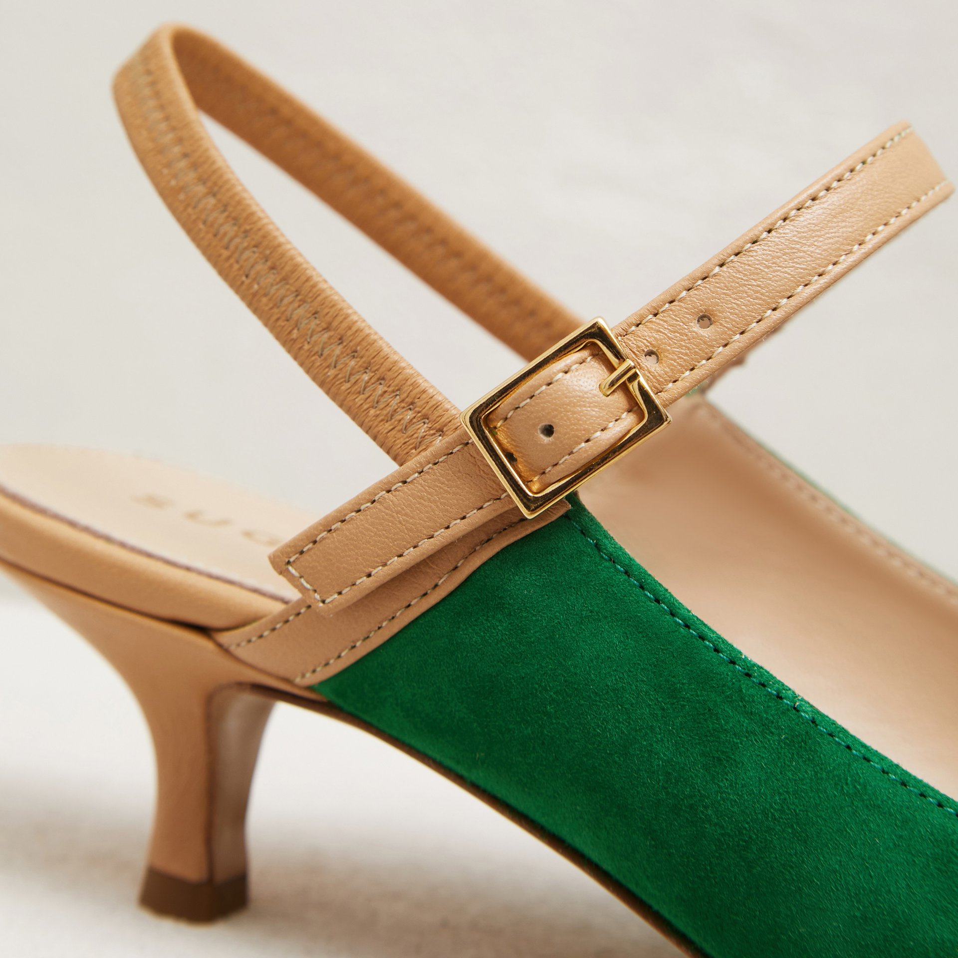 Темно-зеленые замшевые туфли - Image 3 of 4