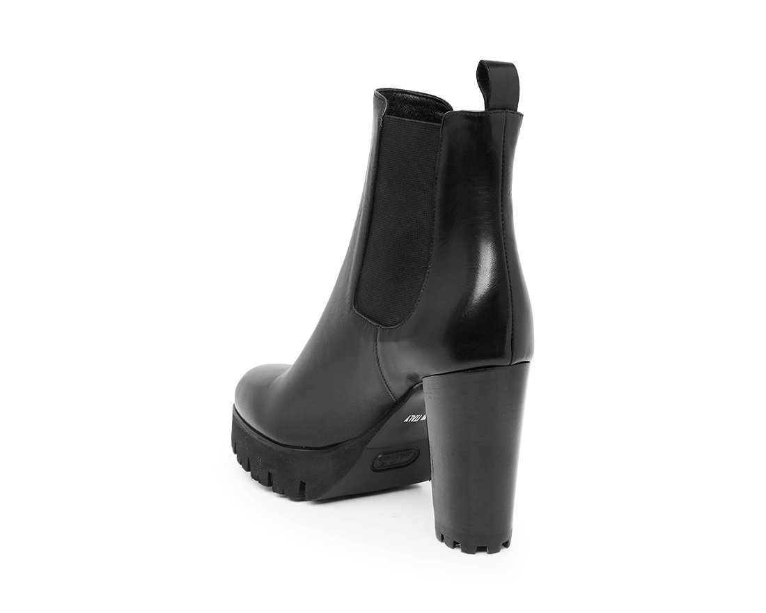 Чёрные кожаные ботильоны - Image 3 of 4