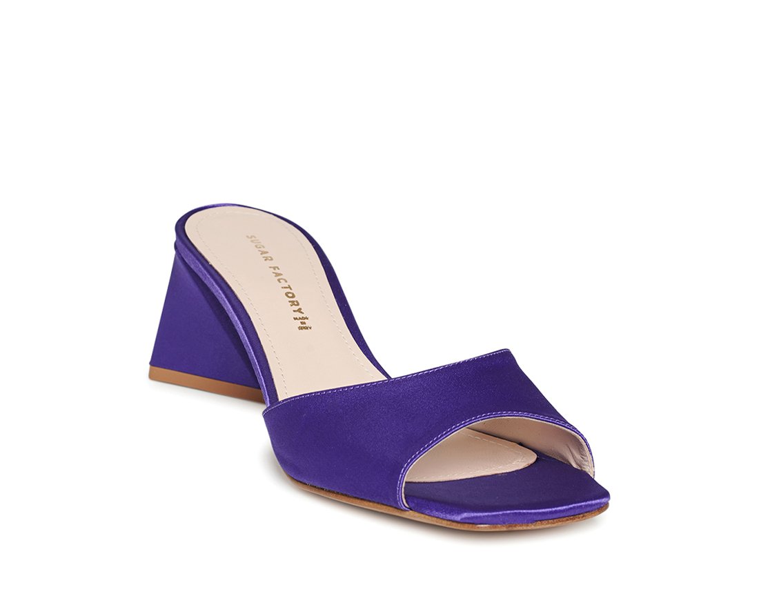 Фиолетовые атласные мюли - Image 2 of 5