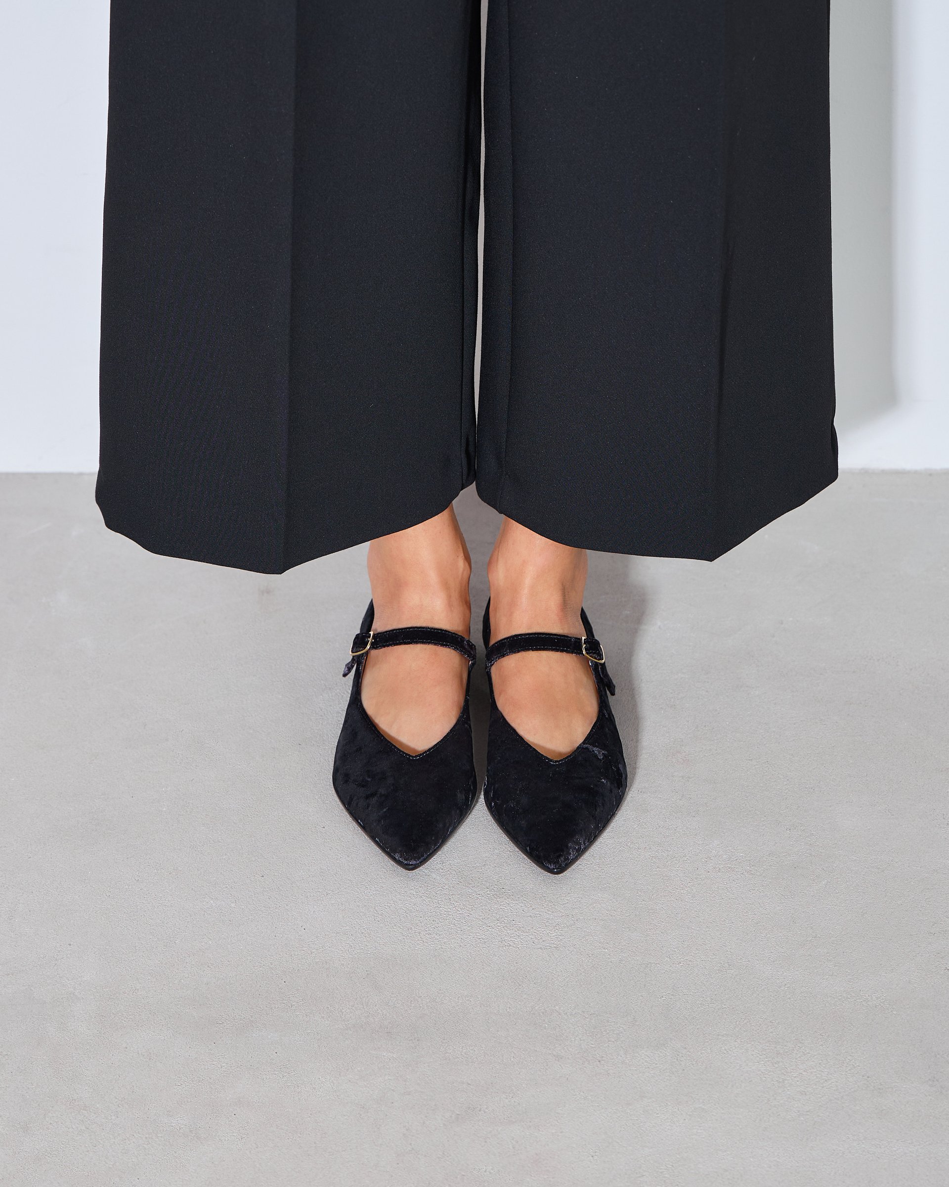 Черные кожаные балетки - Image 8 of 9