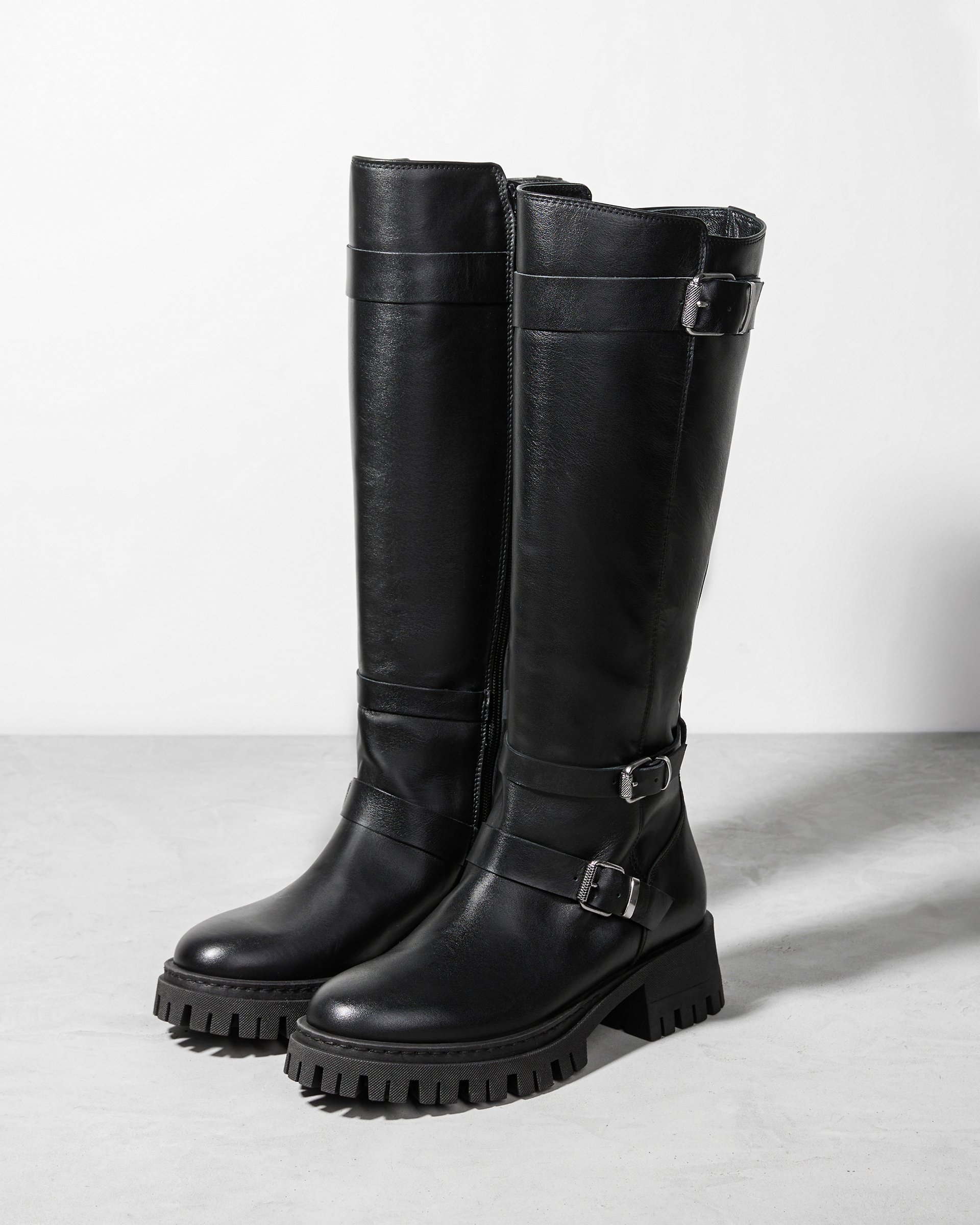 Черные кожаные сапоги - Image 2 of 6