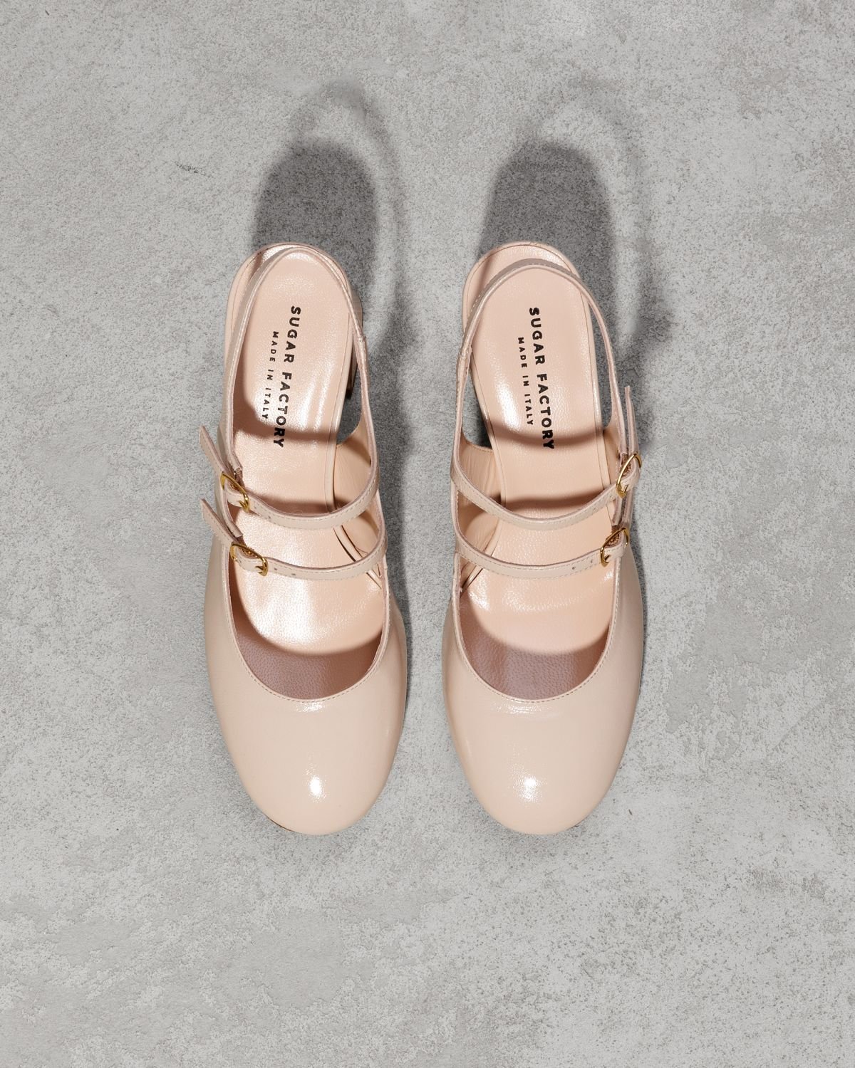 Светло-бежевые кожаные туфли - Image 2 of 6