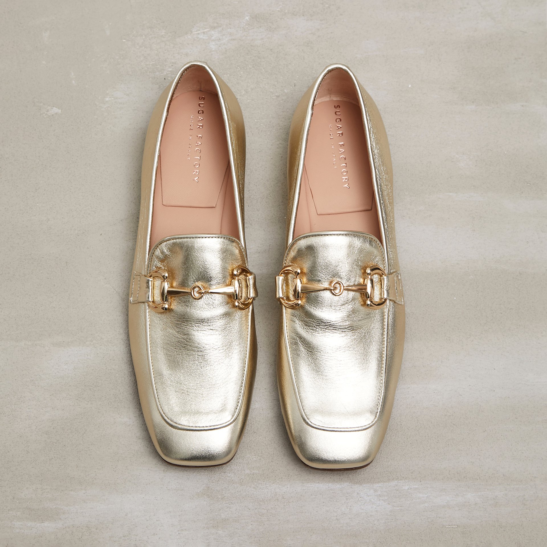 Платиновые кожаные лоферы - Image 2 of 4