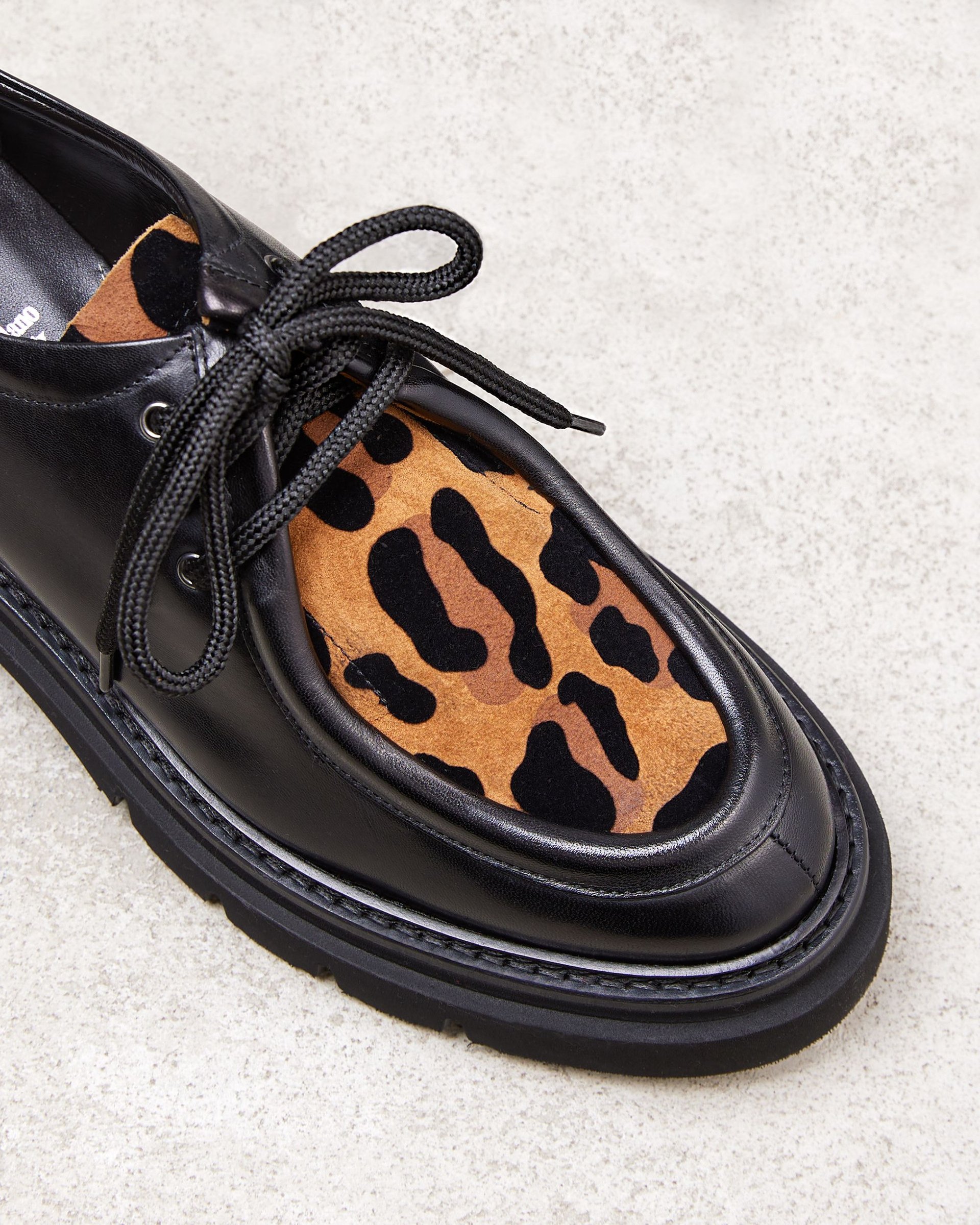Леопардовые кожаные полуботинки - Image 4 of 4