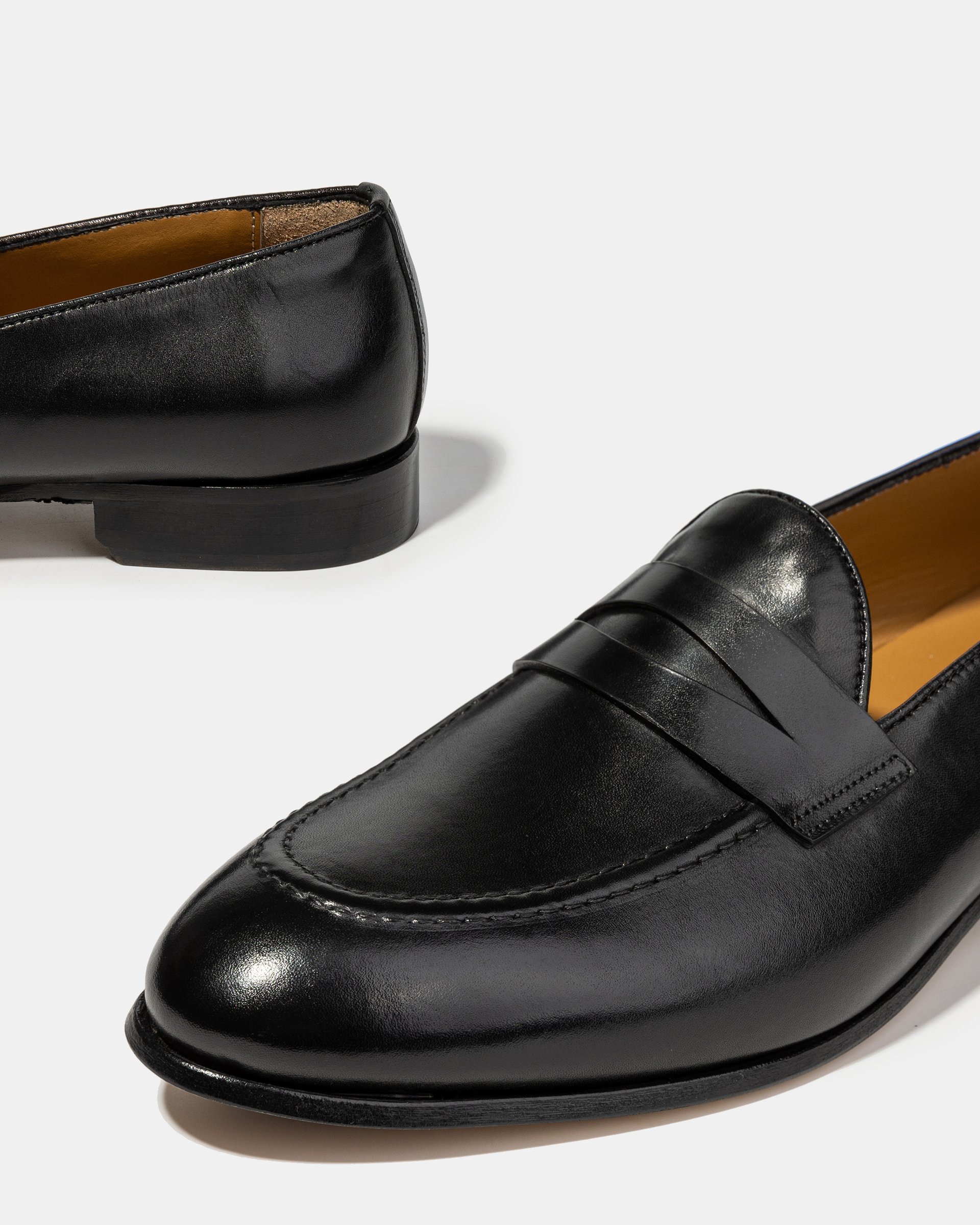 Черные кожаные классические лоферы - Image 4 of 5
