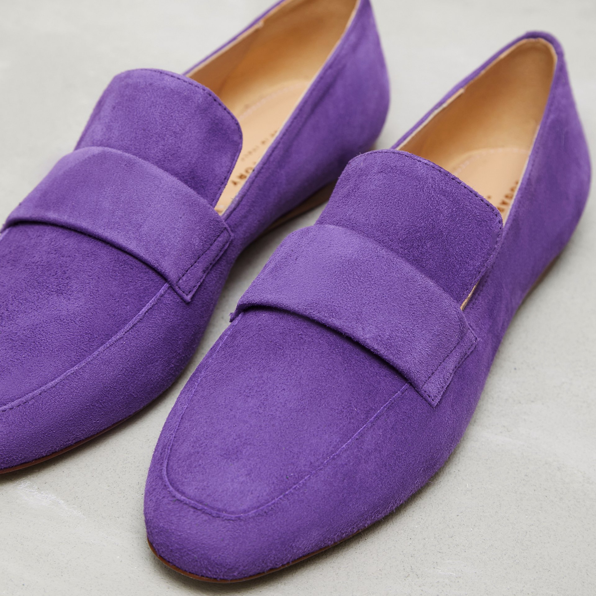 Фиолетовые замшевые лоферы - Image 3 of 4