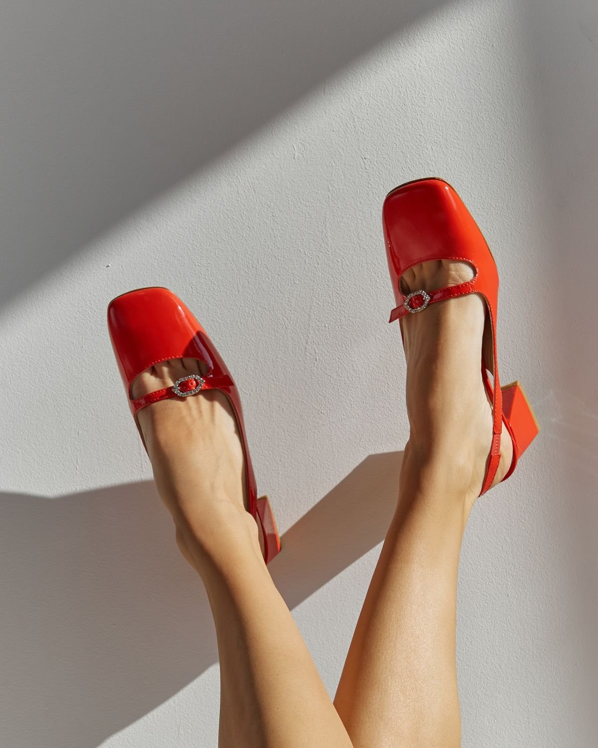 Темно-оранжевые кожаные туфли - Image 7 of 7