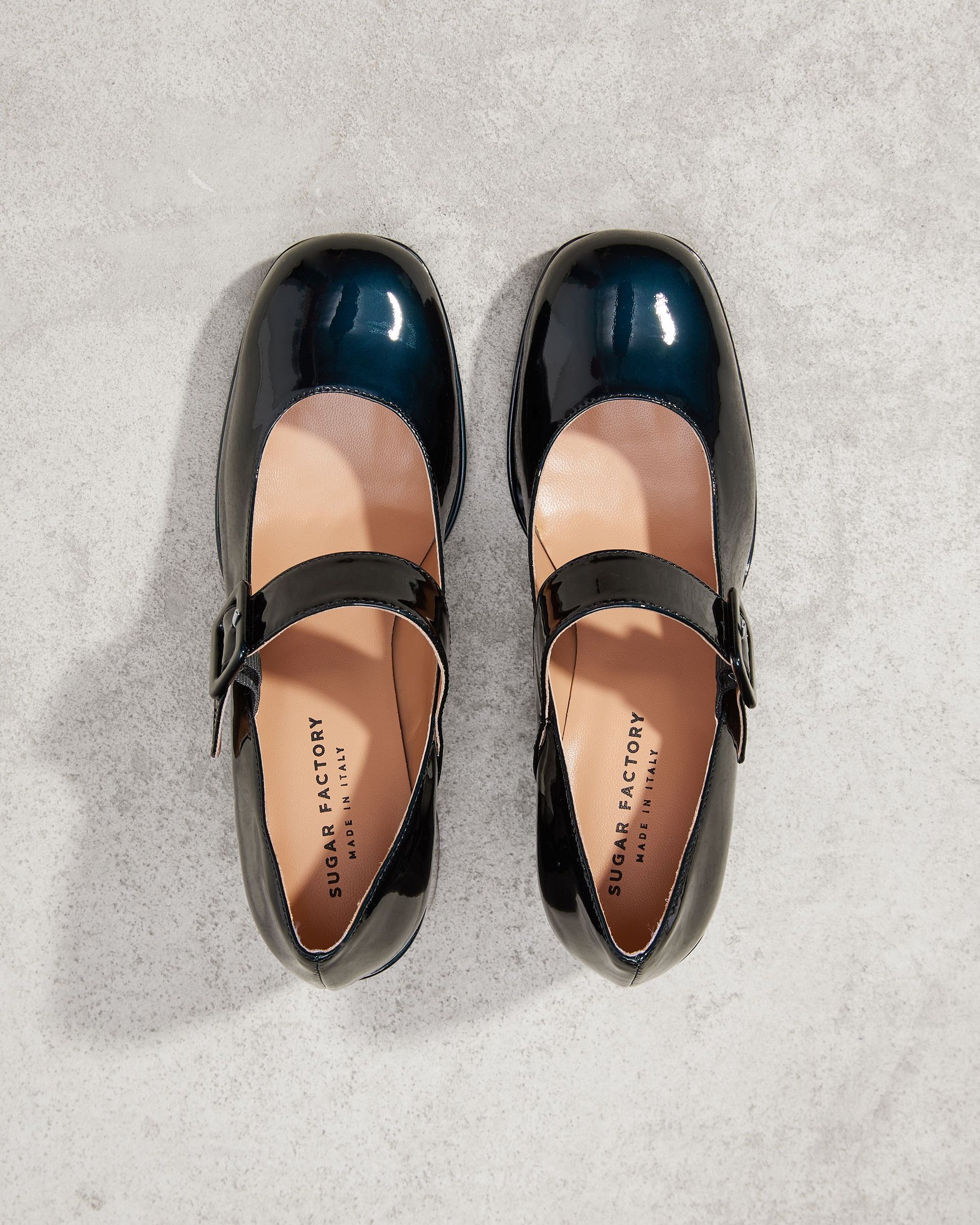 Темно-бирюзовые кожаные туфли - Image 2 of 4