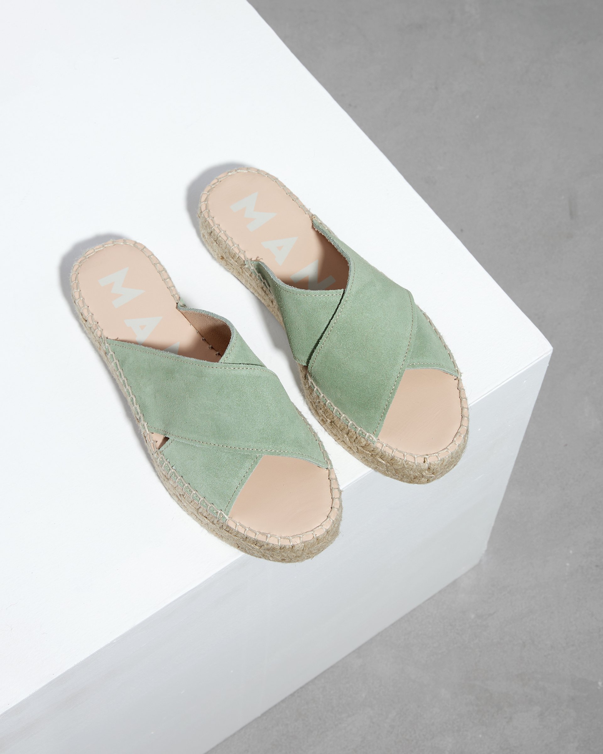 Зеленые замшевые шлепанцы - Image 3 of 7