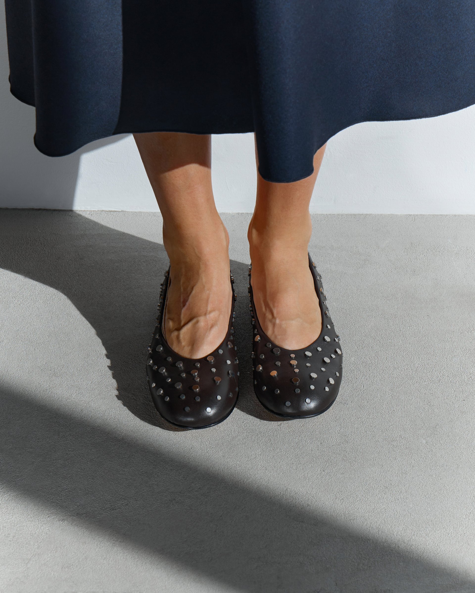 Черные кожаные балетки - Image 6 of 6