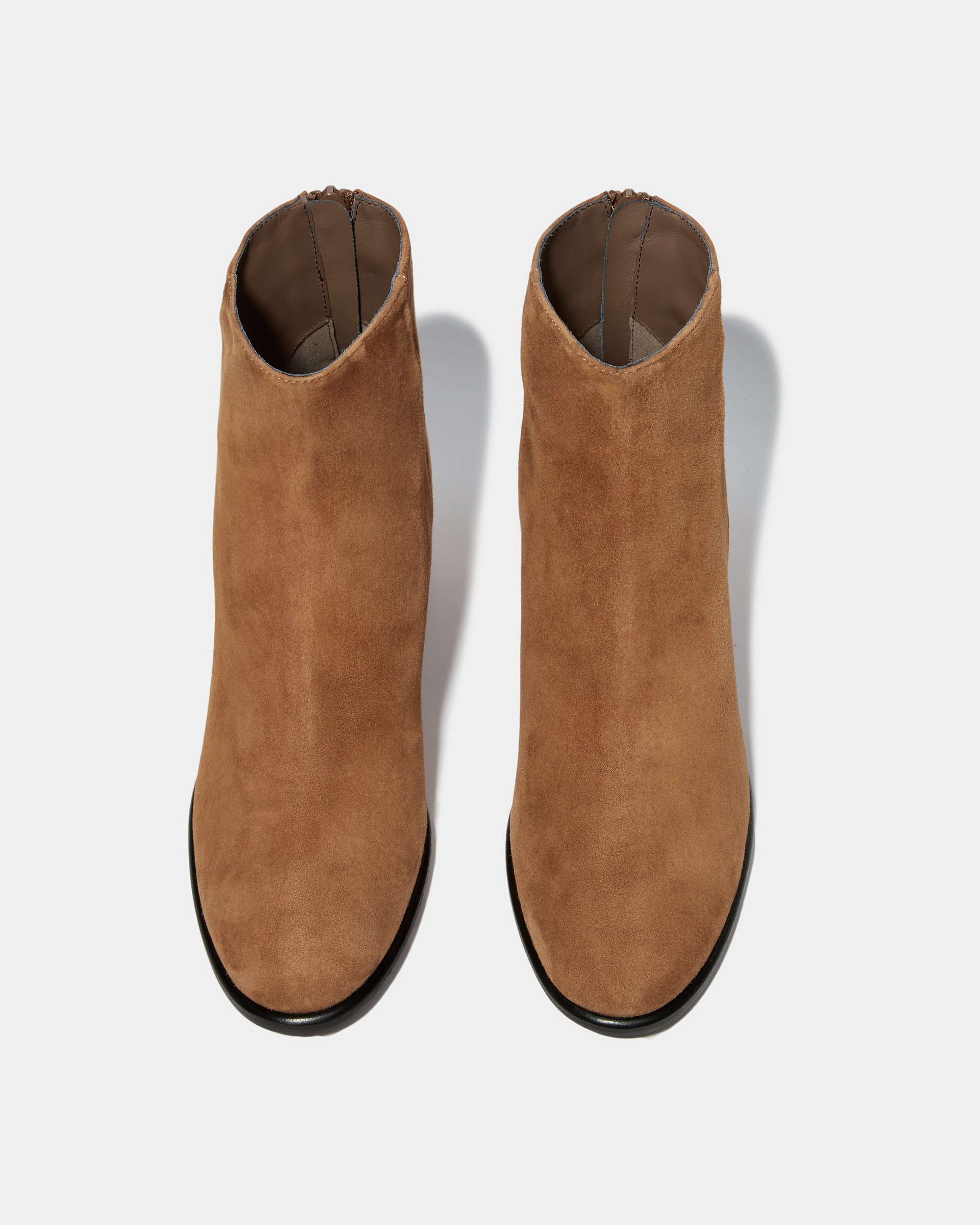 Коричневые замшевые ботильоны на каблуке - Image 3 of 4