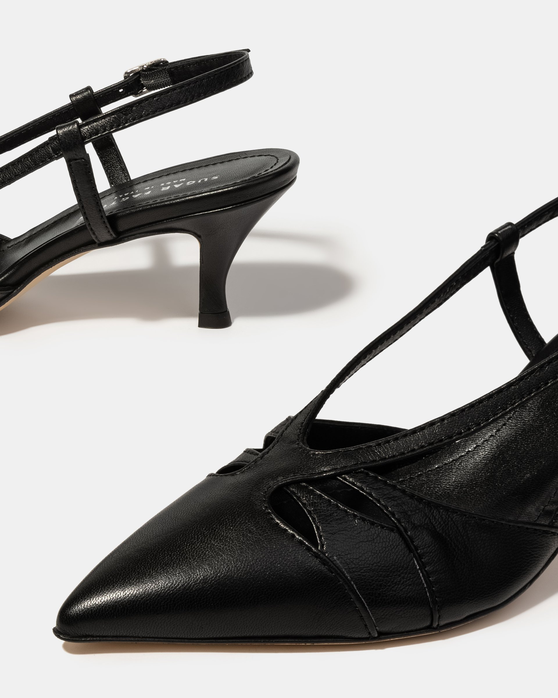 Чёрные кожаные туфли с ремешками - Image 4 of 4