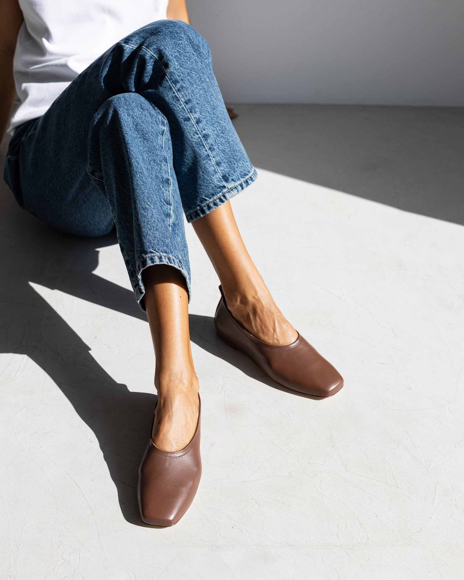 Коричневые балетки из натуральной кожи - Image 5 of 5