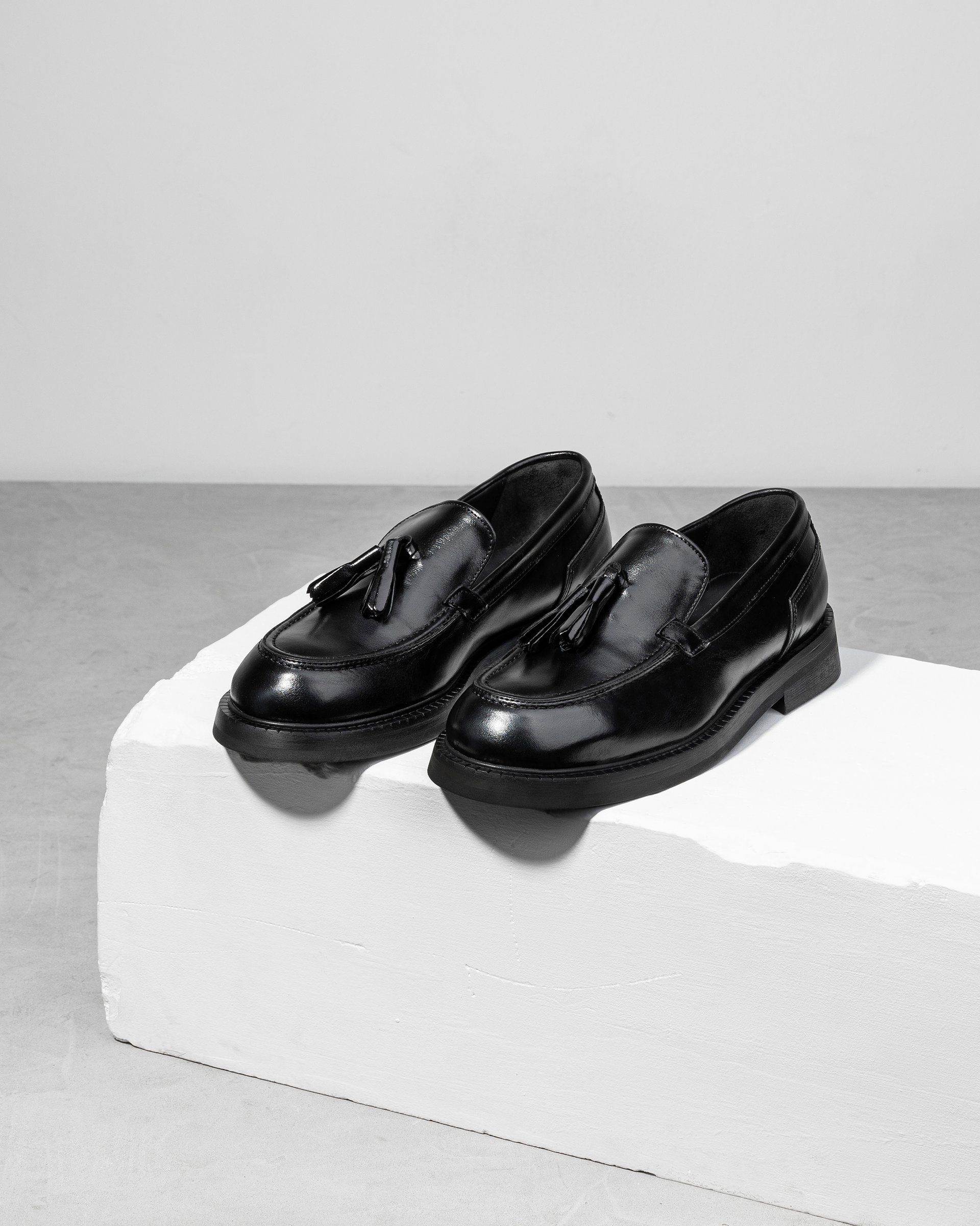 Черные кожаные туфли-лоферы - Image 2 of 4