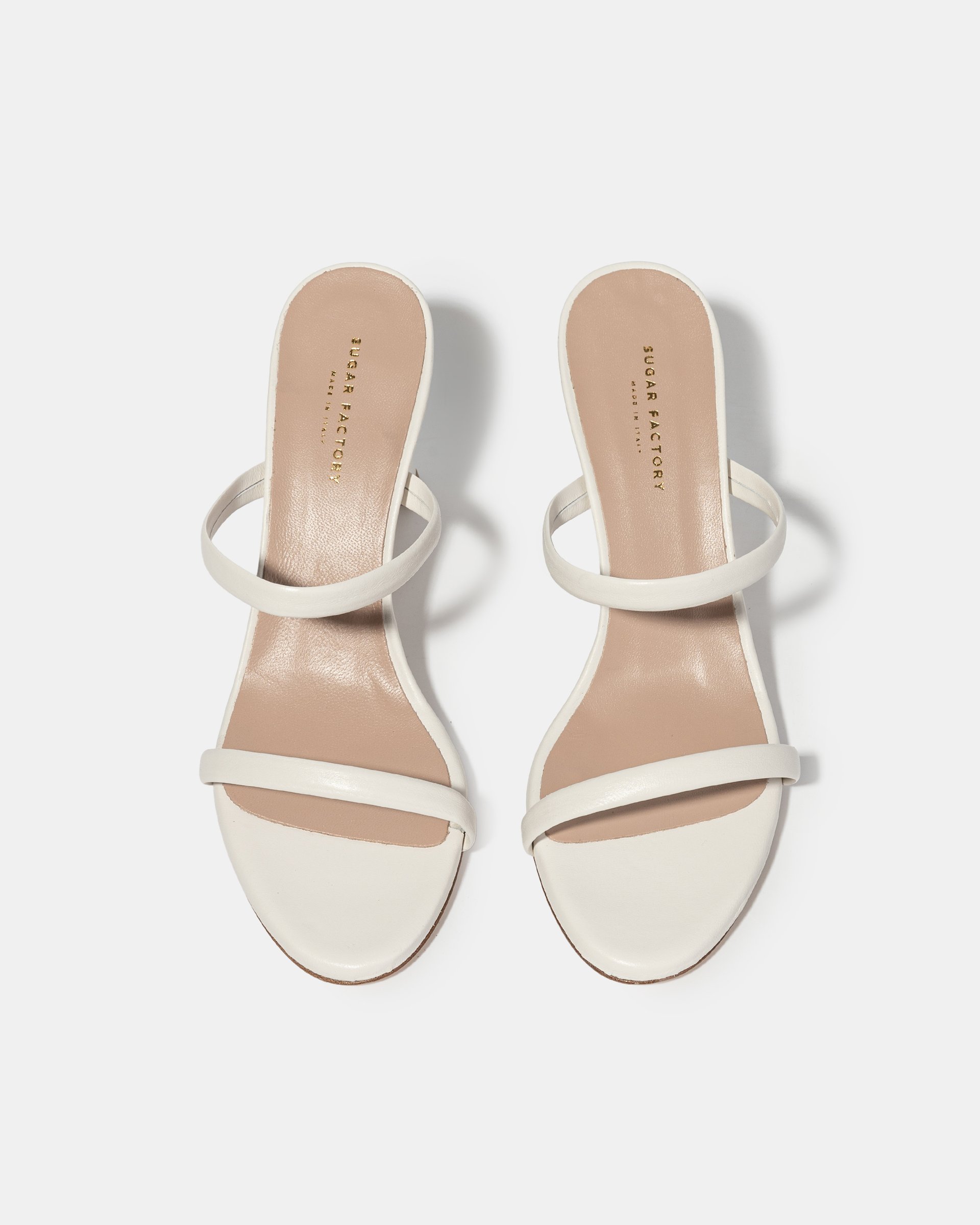 Белые босоножки на каблуке - Image 3 of 4