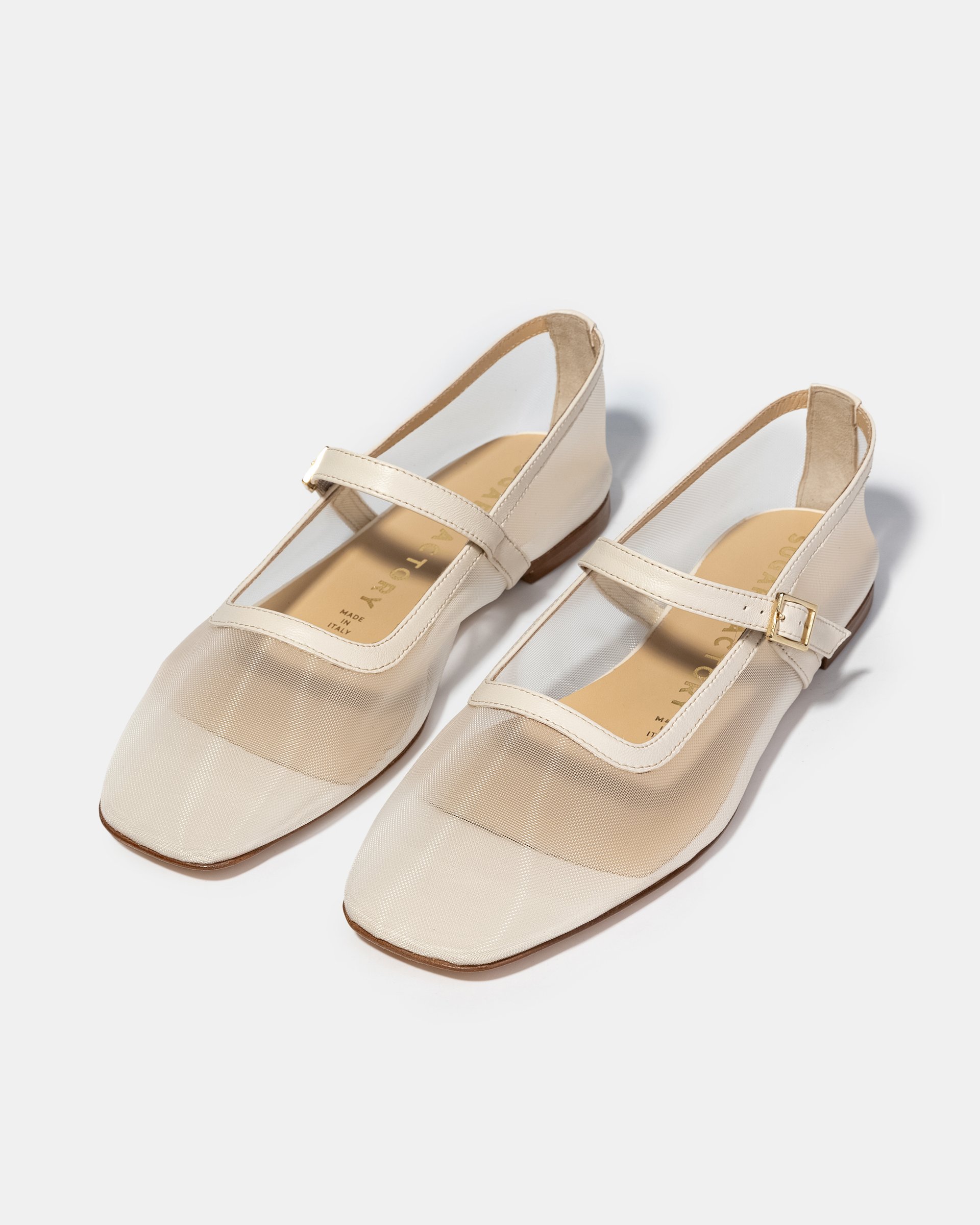 Белые балетки из текстильной сетки - Image 2 of 4