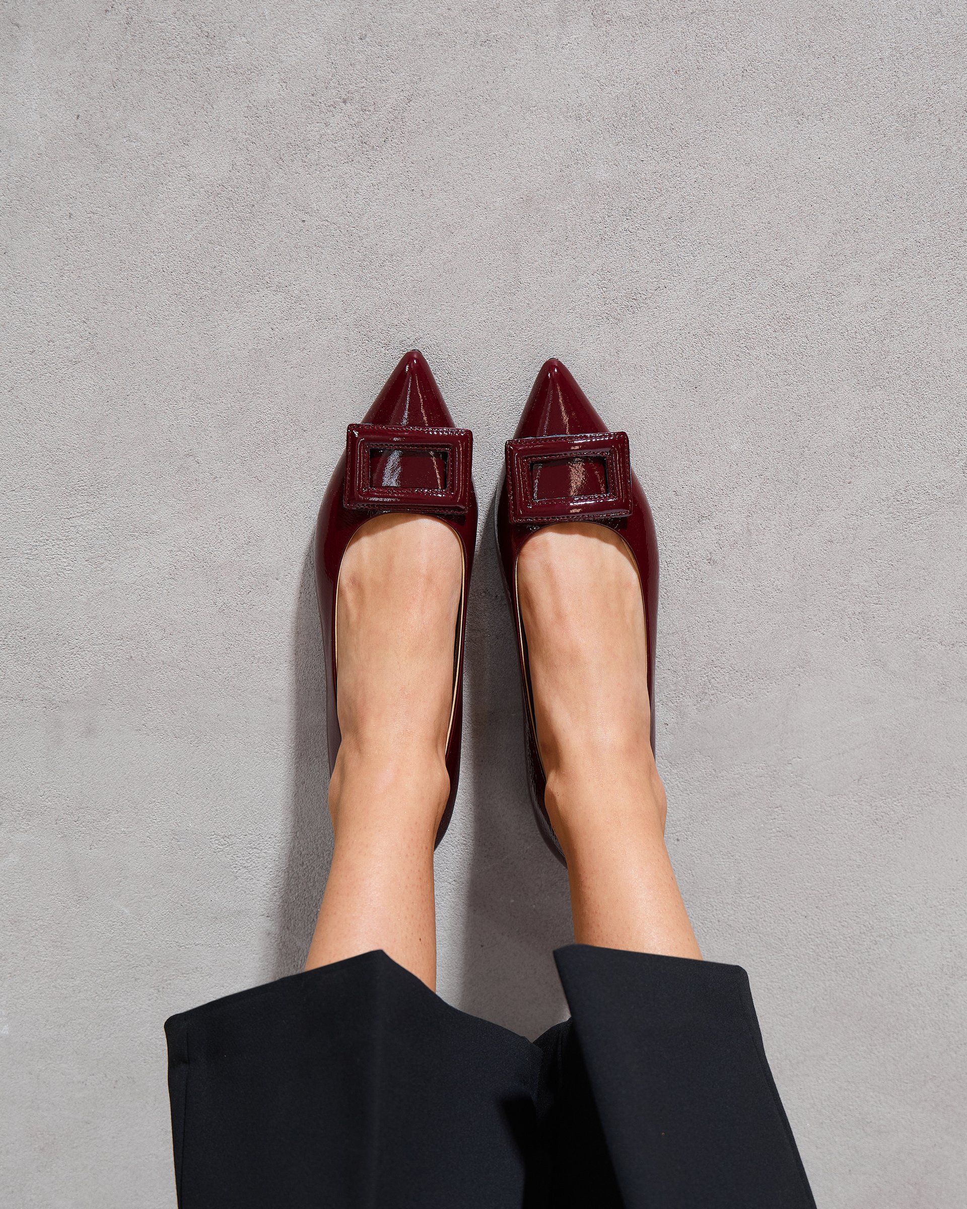 Бордовые лакированные туфли - Image 6 of 7