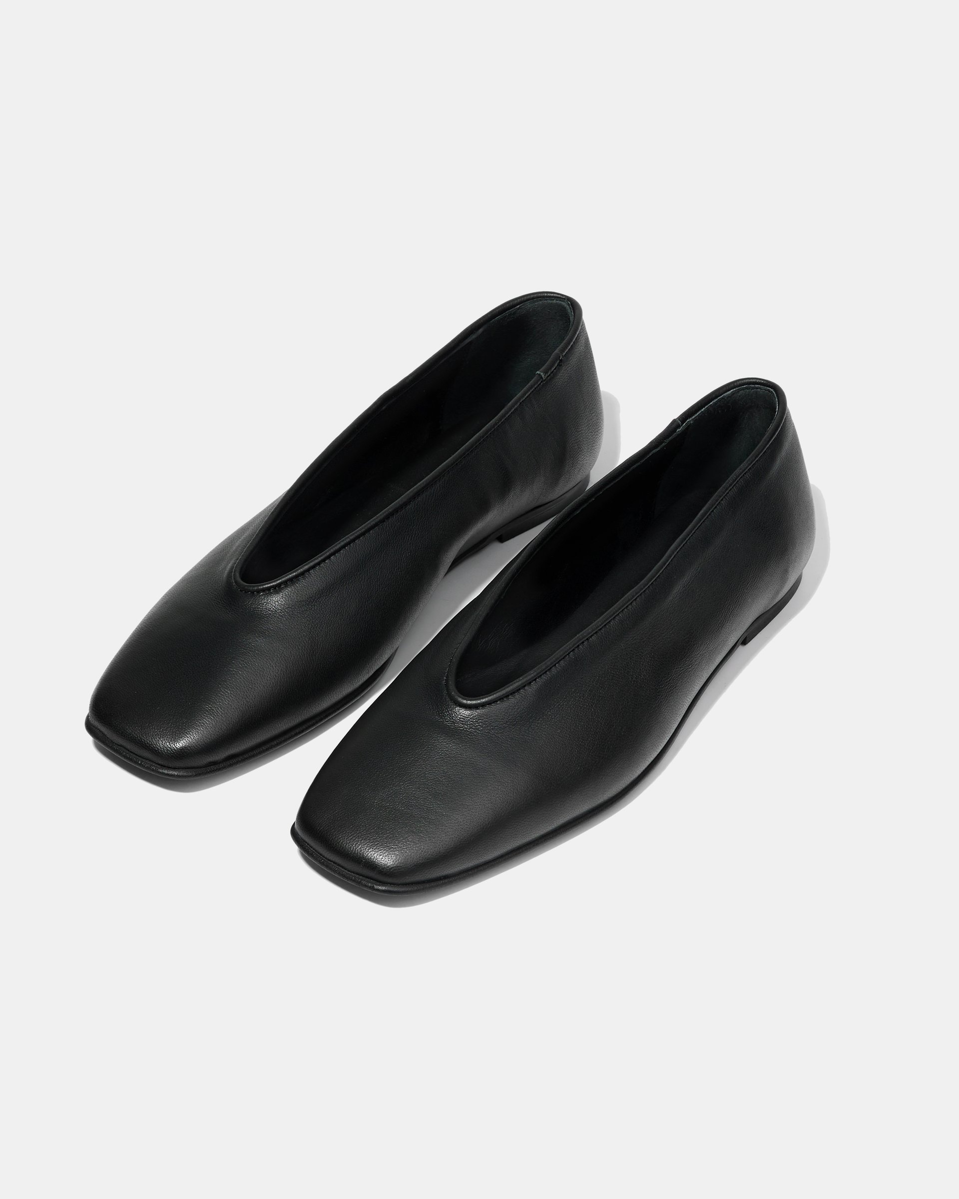 Черные кожаные балетки - Image 3 of 5