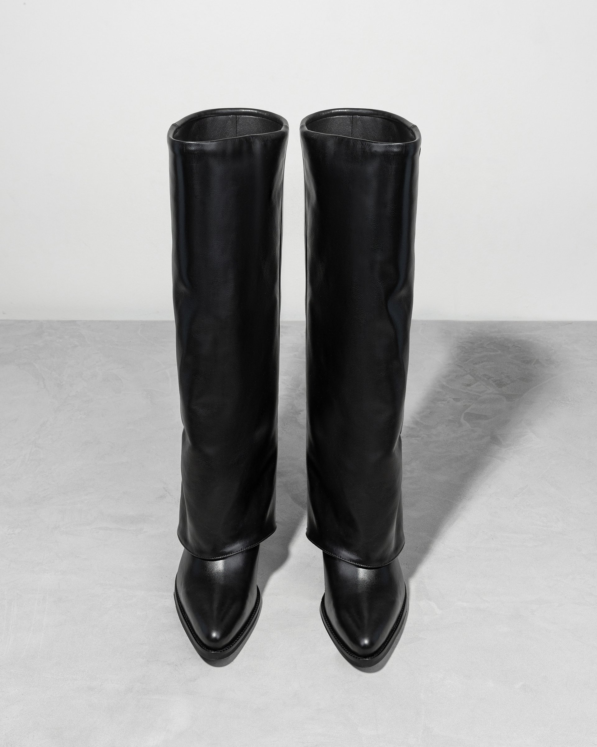 Черные кожаные сапоги - Image 2 of 6