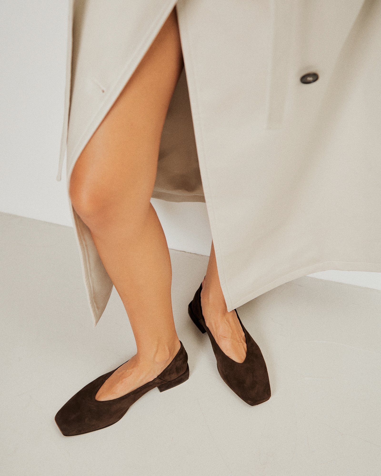 Темно-коричневые замшевые туфли - Image 6 of 6