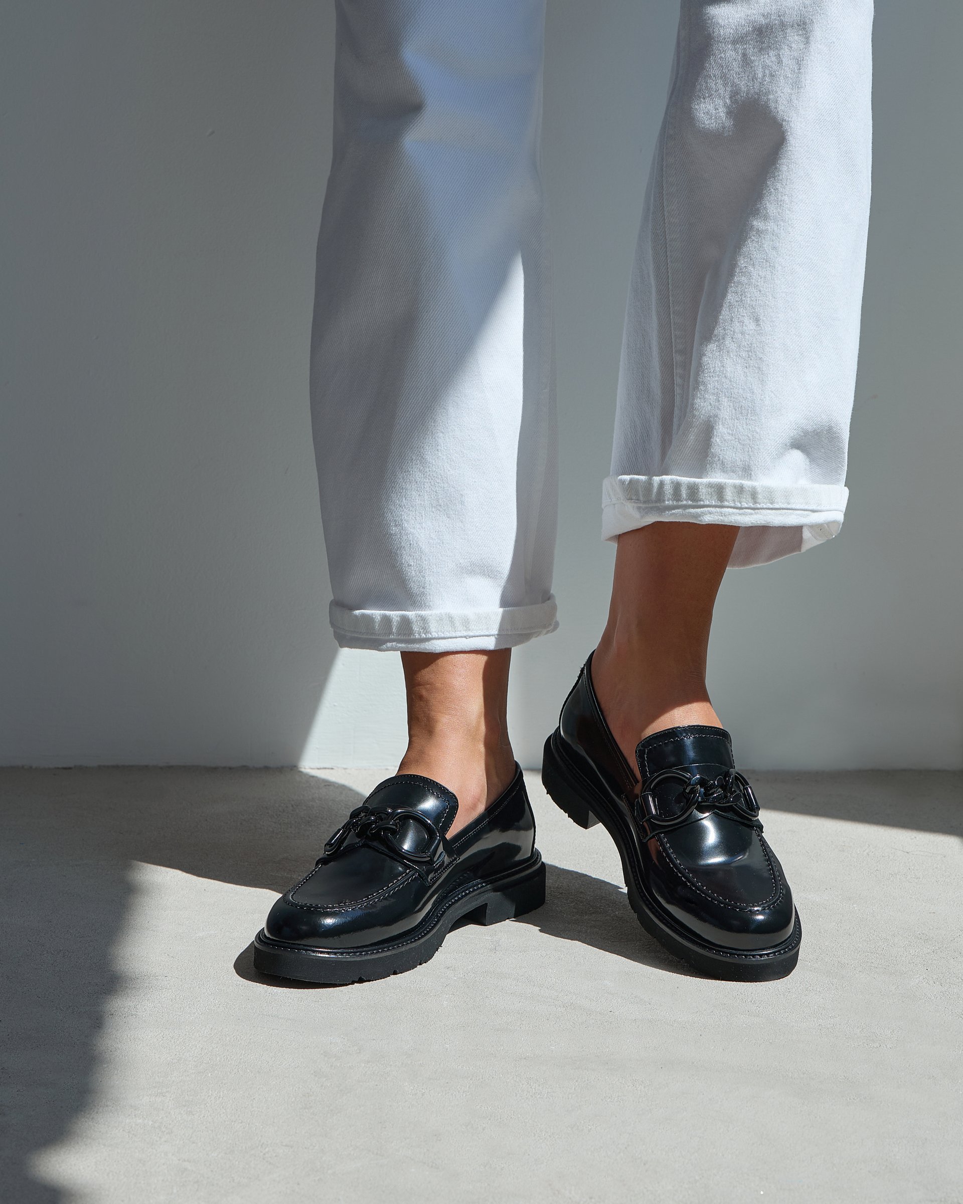 Черные кожаные туфли-лоферы - Image 5 of 7