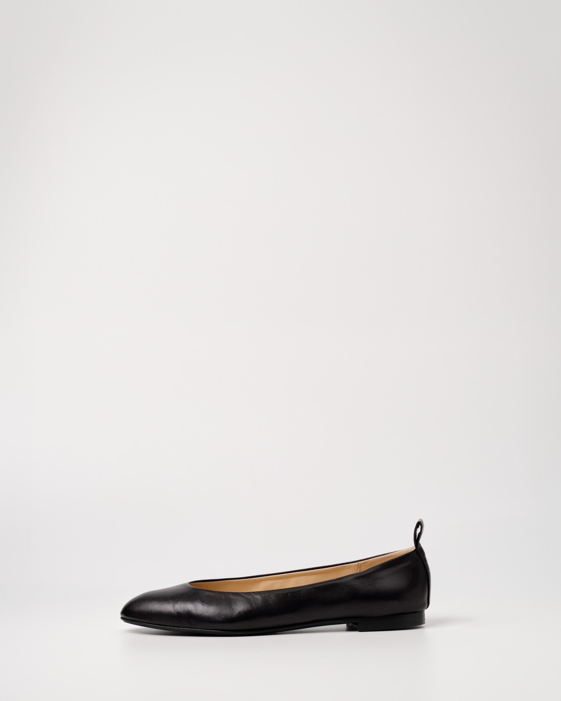 Черные кожаные балетки - Main image