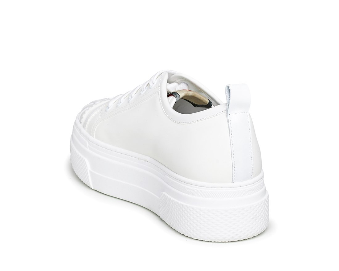 Белые кожаные кеды - Image 3 of 5