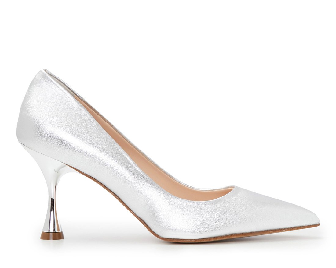 Серебристые кожаные туфли - Main image