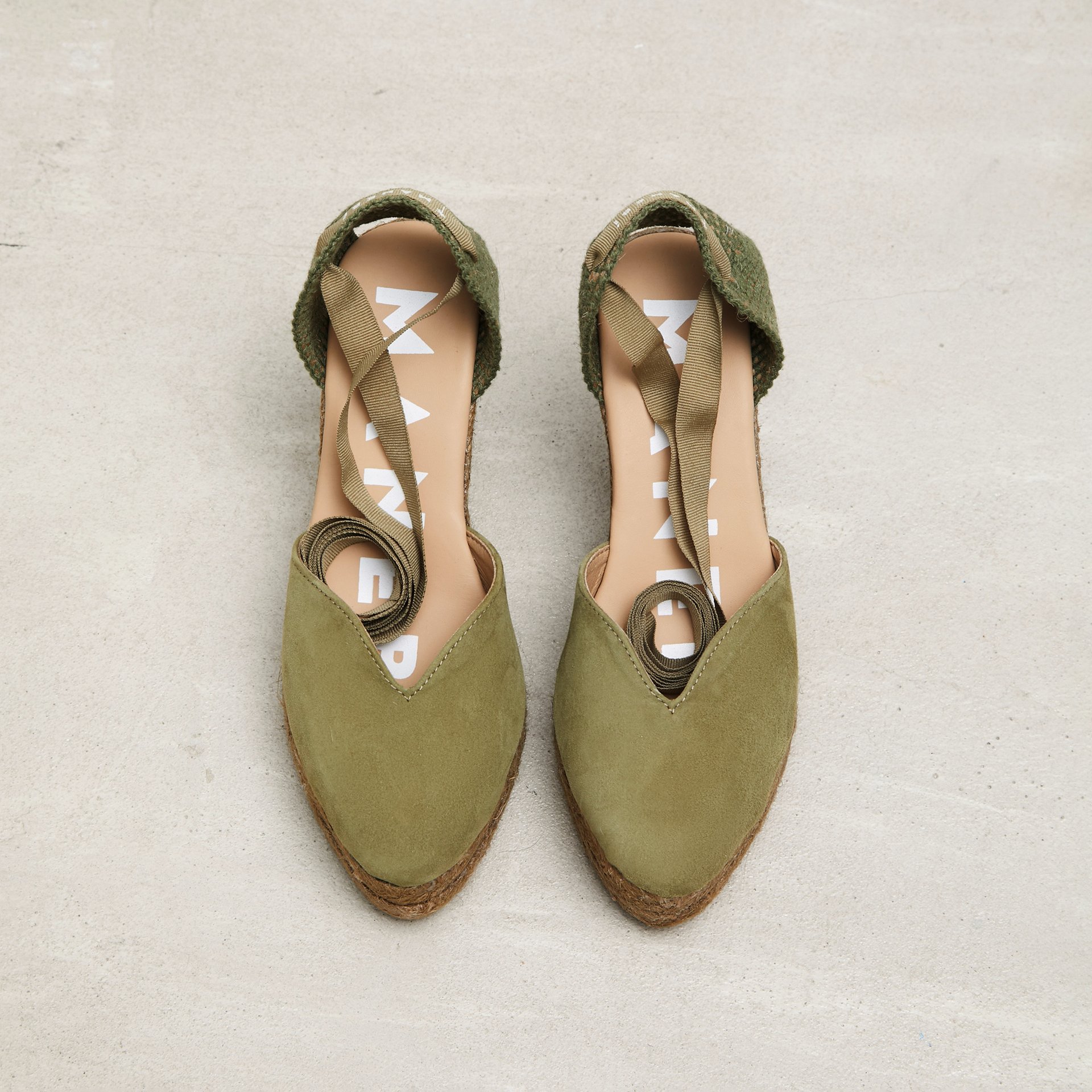 Оливковые замшевые эспадрильи - Image 2 of 5