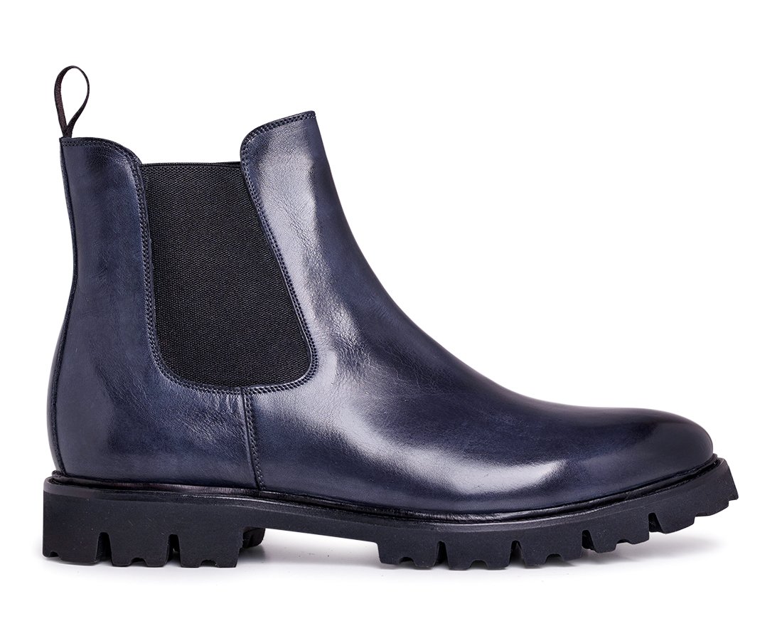 Мужские утепленные темно-синие челси - Main image