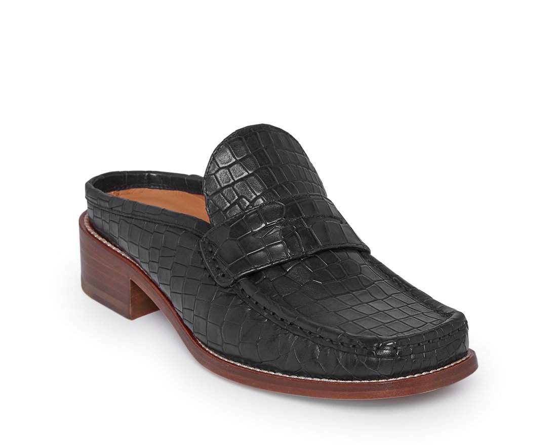 Черные кожаные слиперы - Image 2 of 4