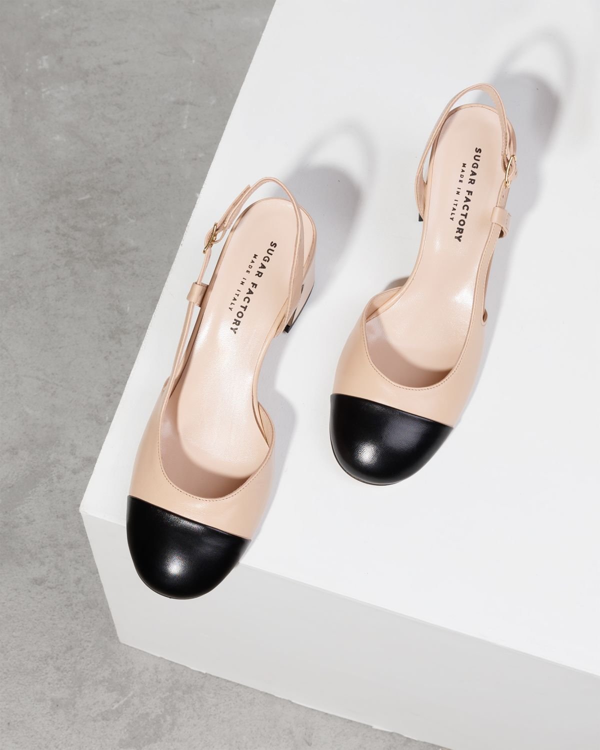 Светло-бежевые кожаные туфли - Image 2 of 7