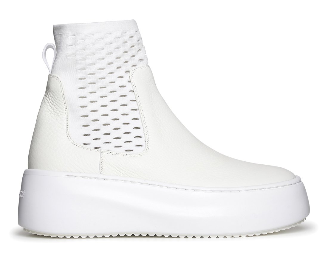 Белые кожаные полуботинки - Main image