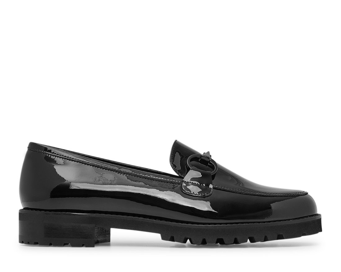 Чёрные лаковые лоферы - Main image