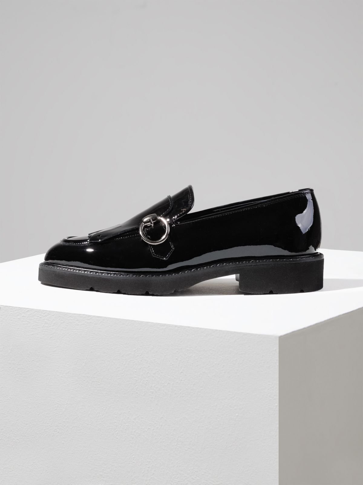 Черные кожаные лоферы - Main image