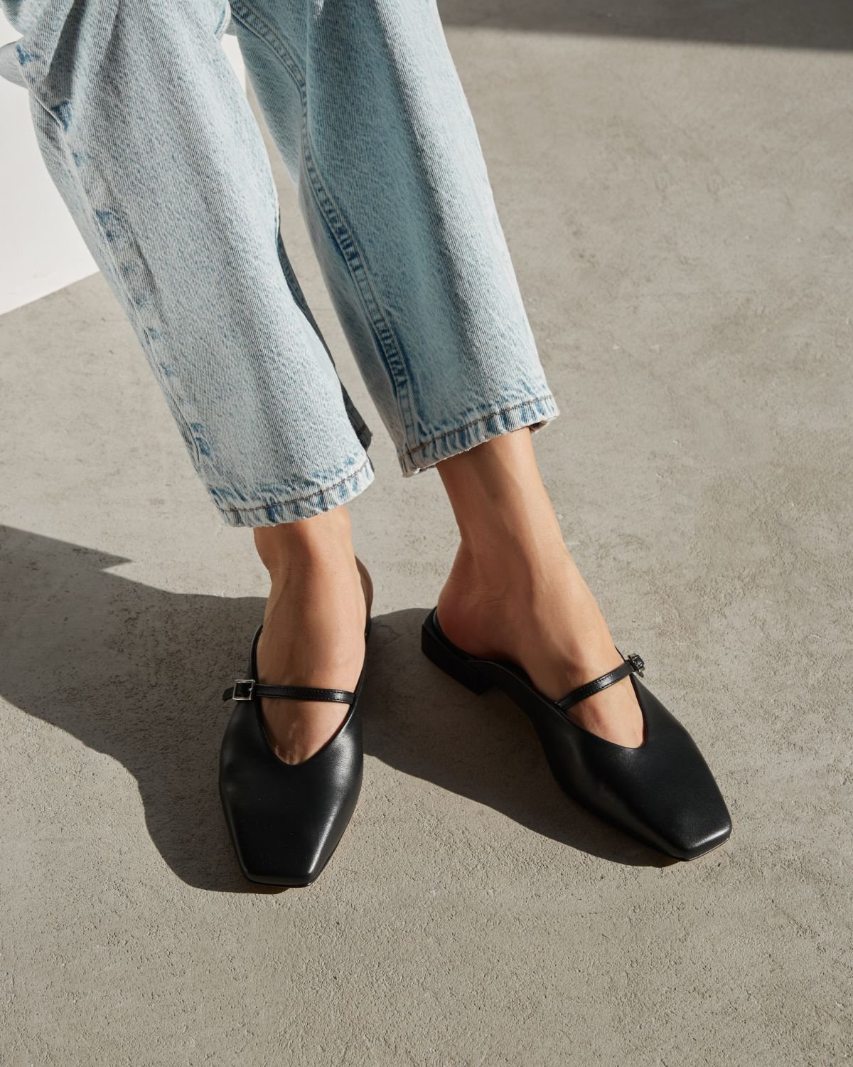 Черные кожаные слиперы - Image 6 of 6