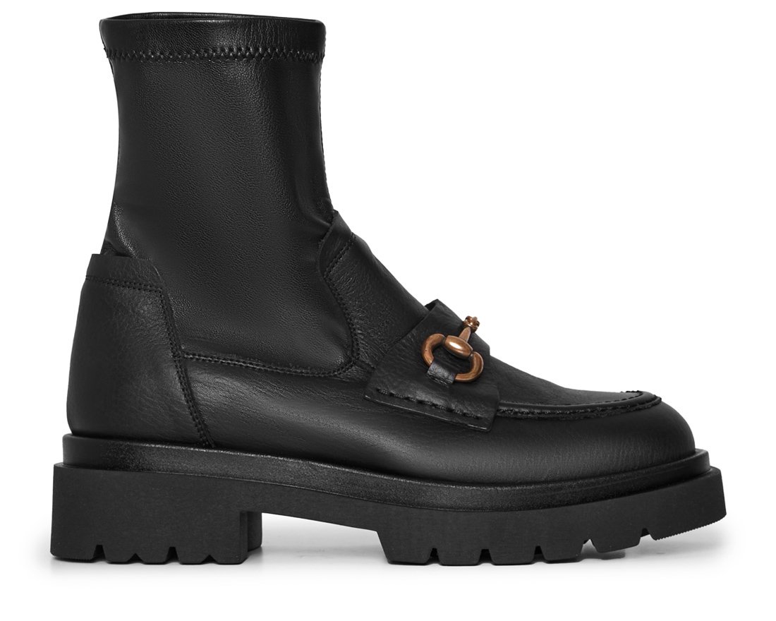 Черные кожаные ботинки - Main image
