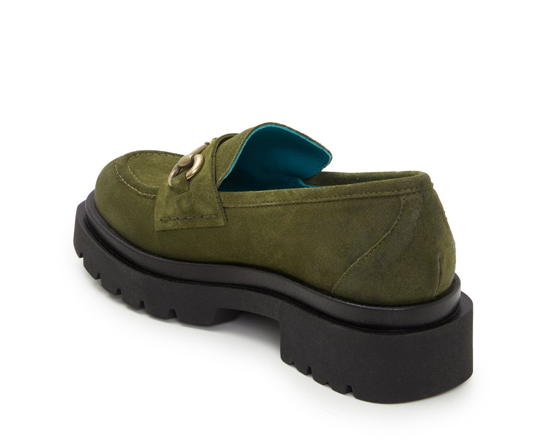 Оливковые замшевые лоферы - Image 3 of 5