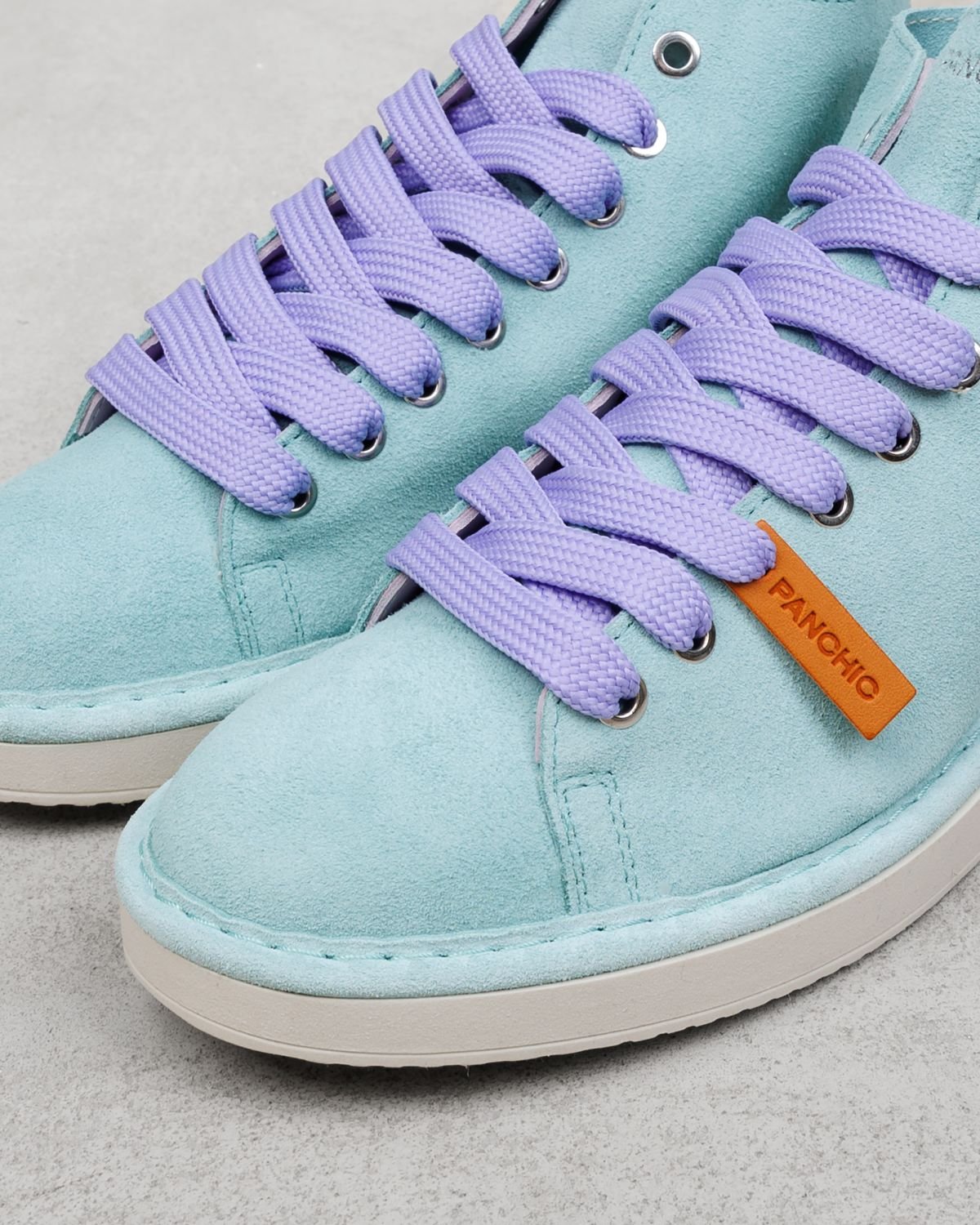 Светло-бирюзовые замшевые кеды - Image 4 of 7