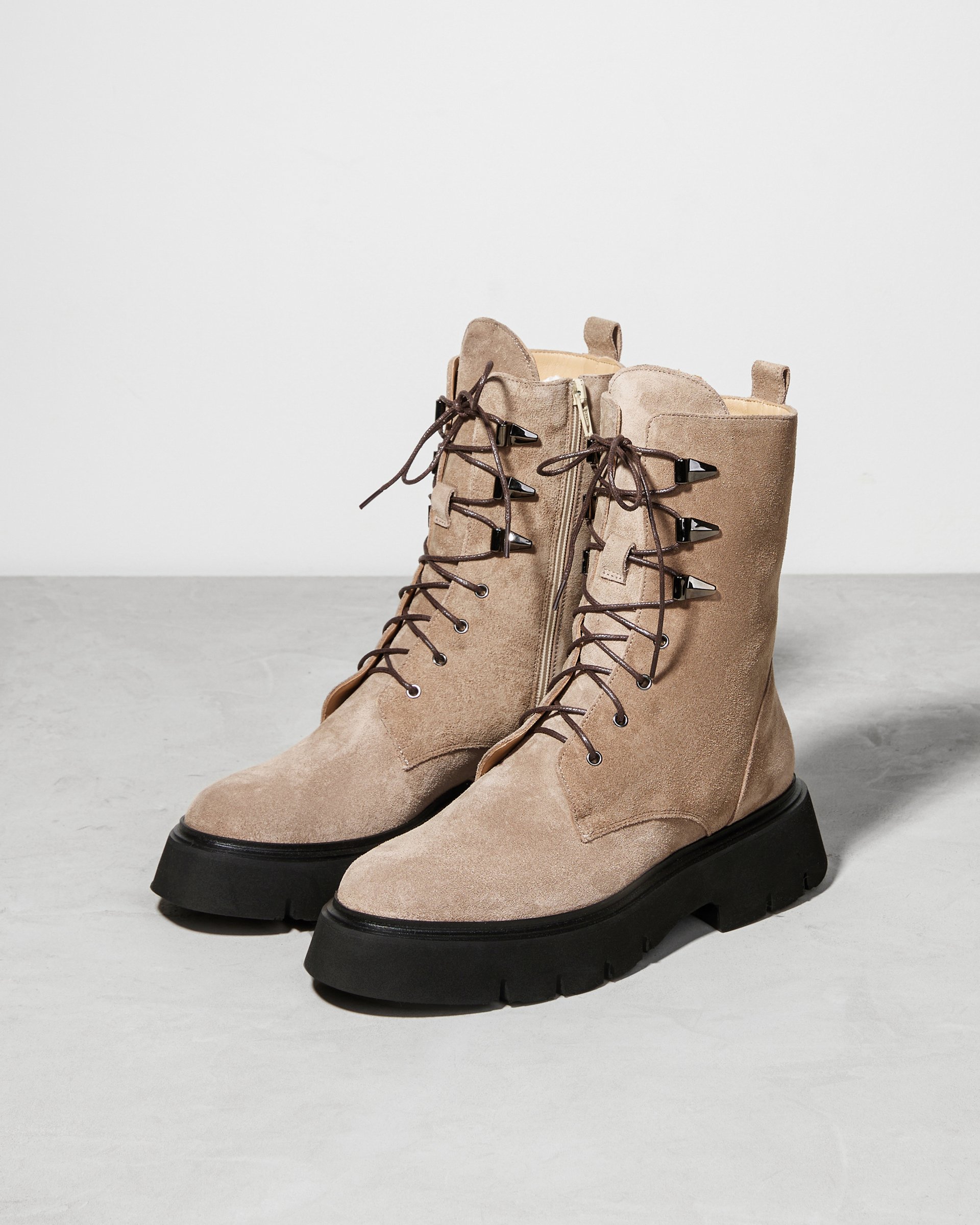 Бежевые замшевые ботинки - Image 2 of 5