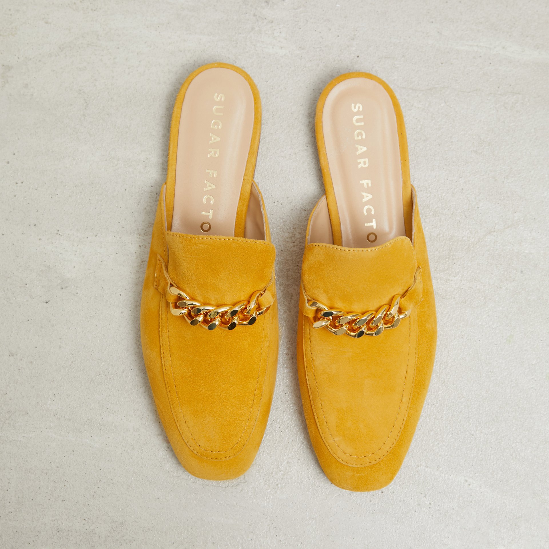 Желтые замшевые слиперы - Image 2 of 5