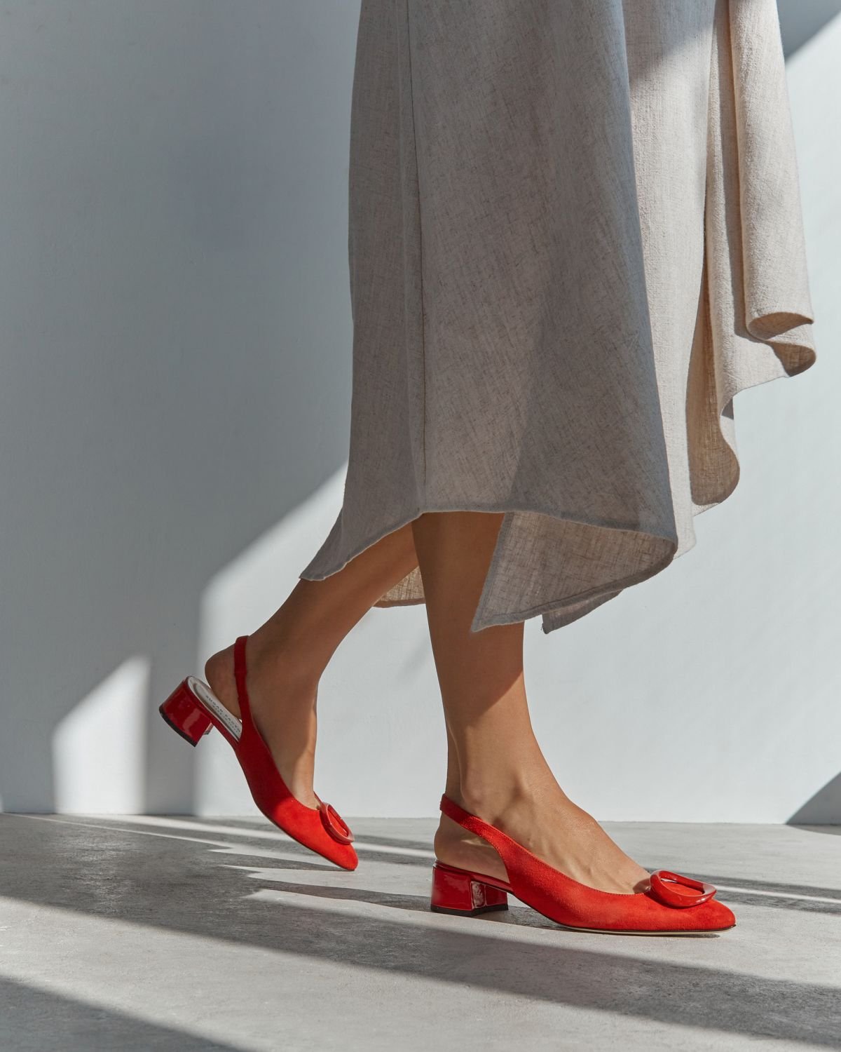 Красные замшевые туфли - Image 6 of 7