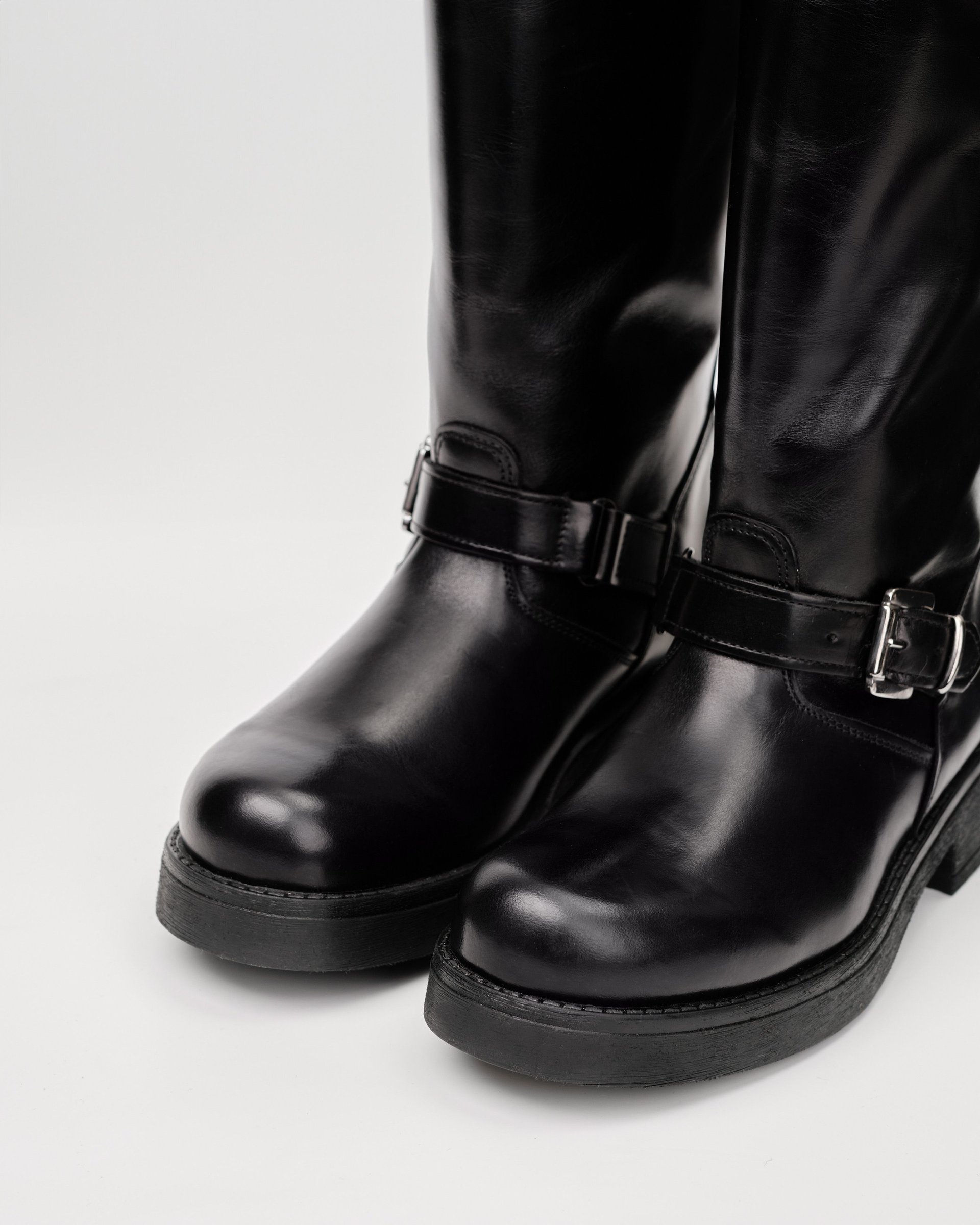 Черные кожаные сапоги - Image 2 of 3