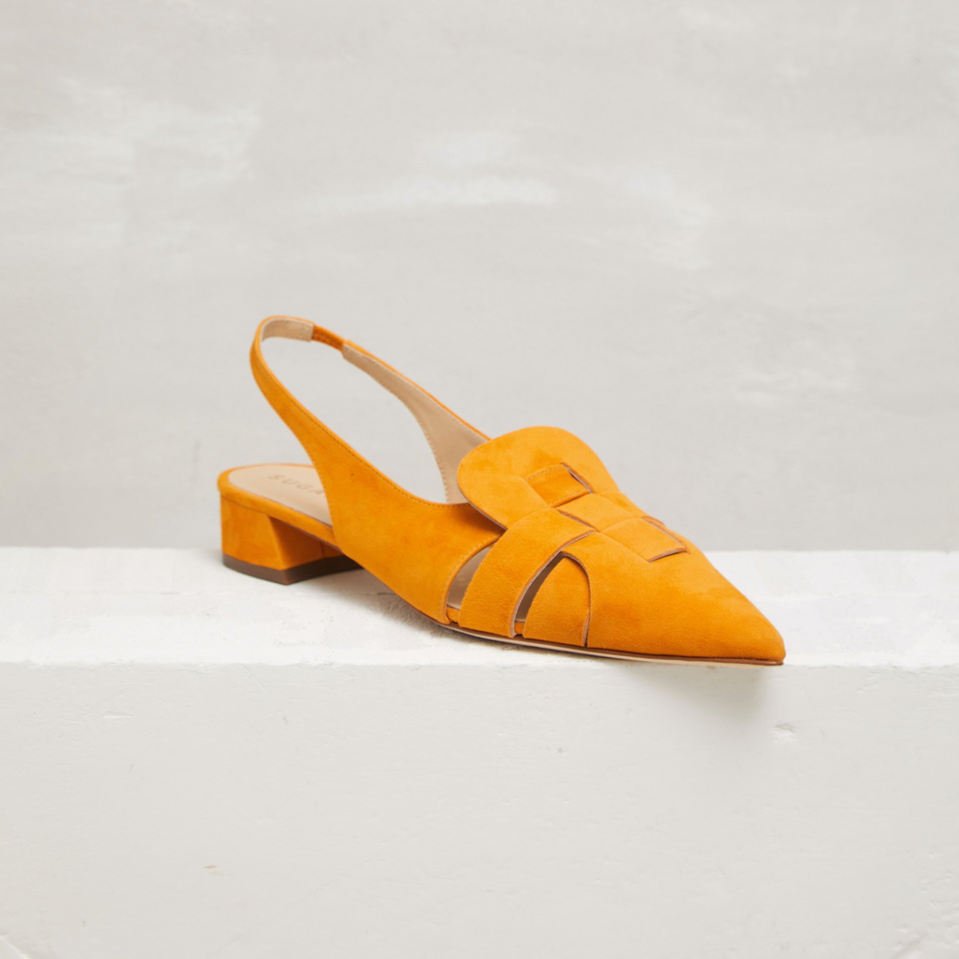 Оранжевые замшевые туфли - Main image