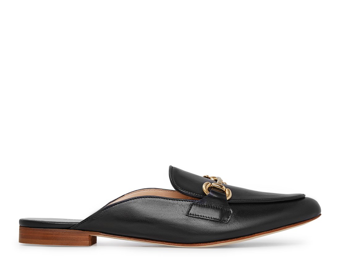 Черные кожаные слиперы - Main image