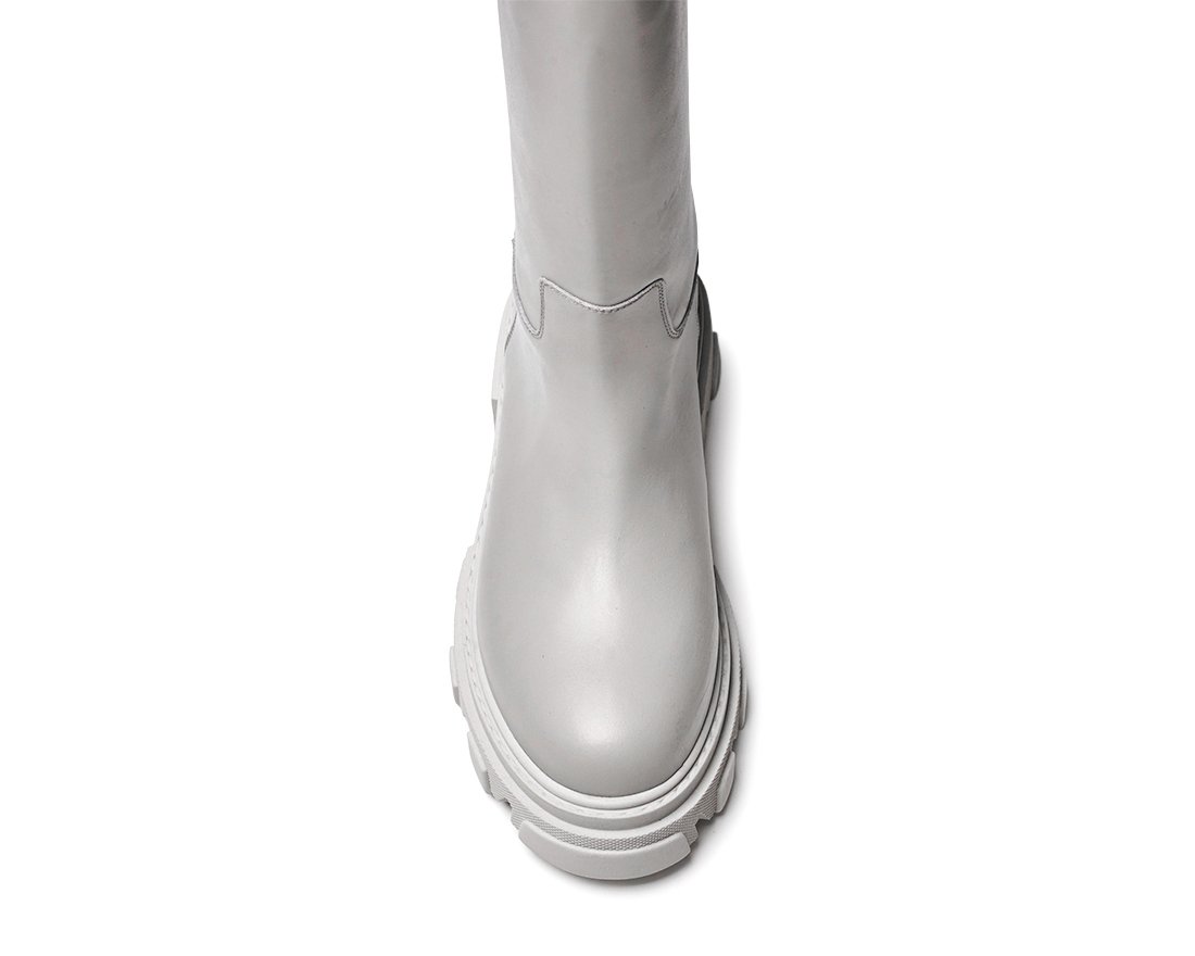 Серые кожаные сапоги - Image 4 of 4